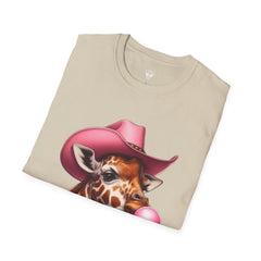 Whimsical Giraffe T-Shirt, Fun Casual Tee, Gifts for Animal Lovers, Birthday Apparel, Cute Graphic Shirt