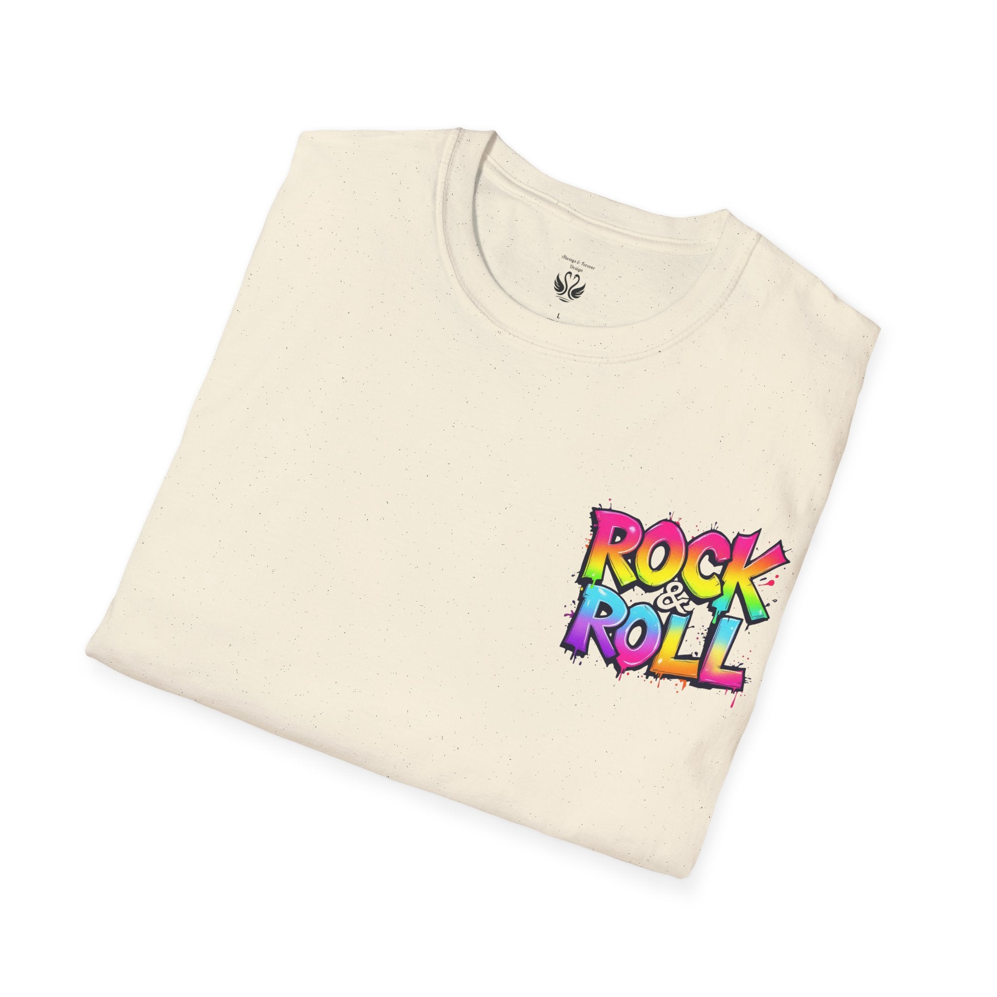 Colorful Rock & Roll Unisex T-Shirt, Vintage Music Tee, Festival Shirt, Gift for Music Lovers, Concert Apparel