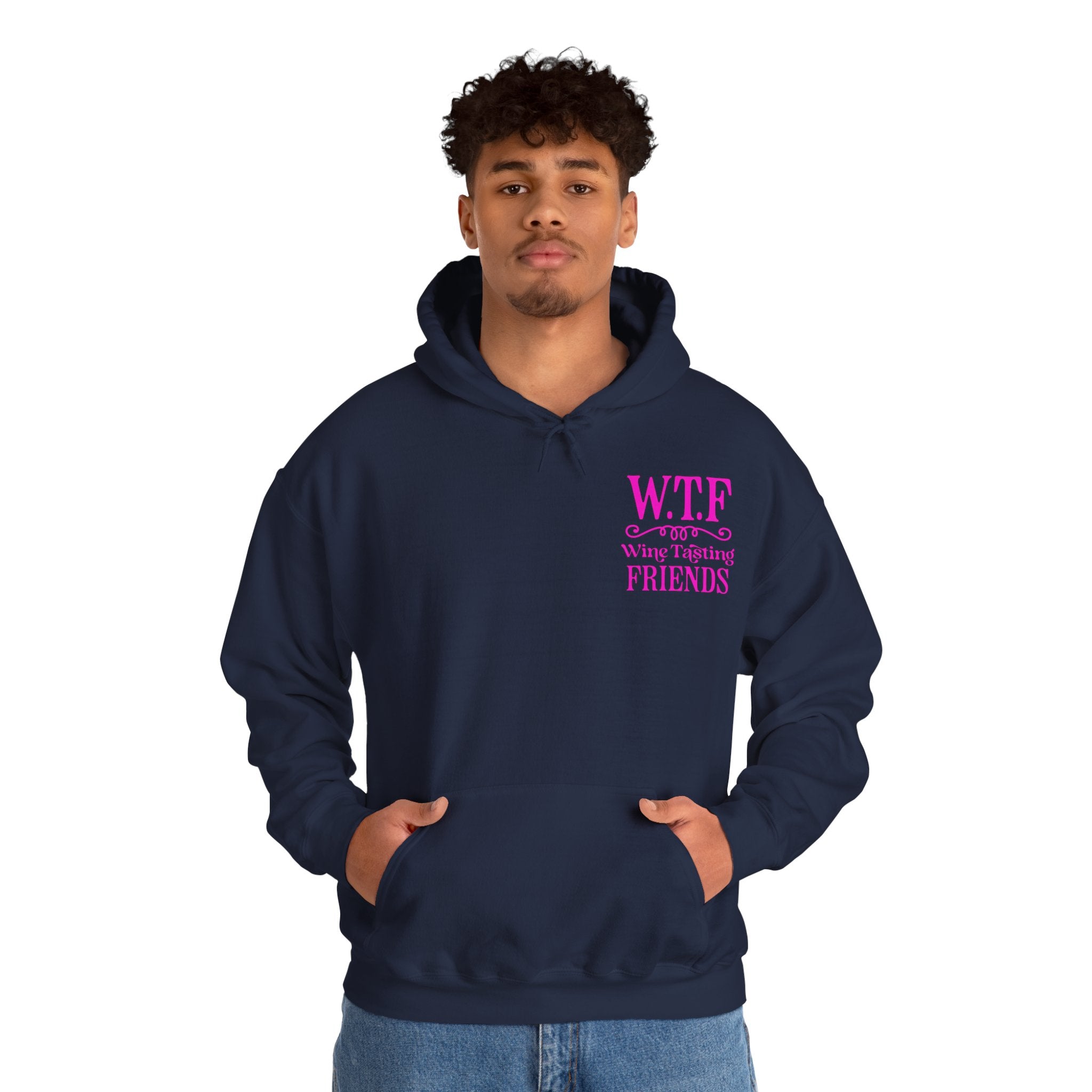 W.T.F. Wine Tasting Friends Hoodie - Unisex Heavy Blend Sweatshirt for Wine Lovers, Gift for Friends, Cozy Apparel for Tastings, Wine [...]
