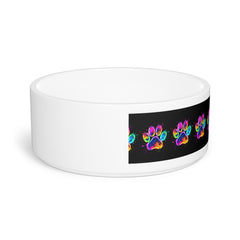 Colorful Paw Print Pet Bowl - Perfect for Pet Lovers!