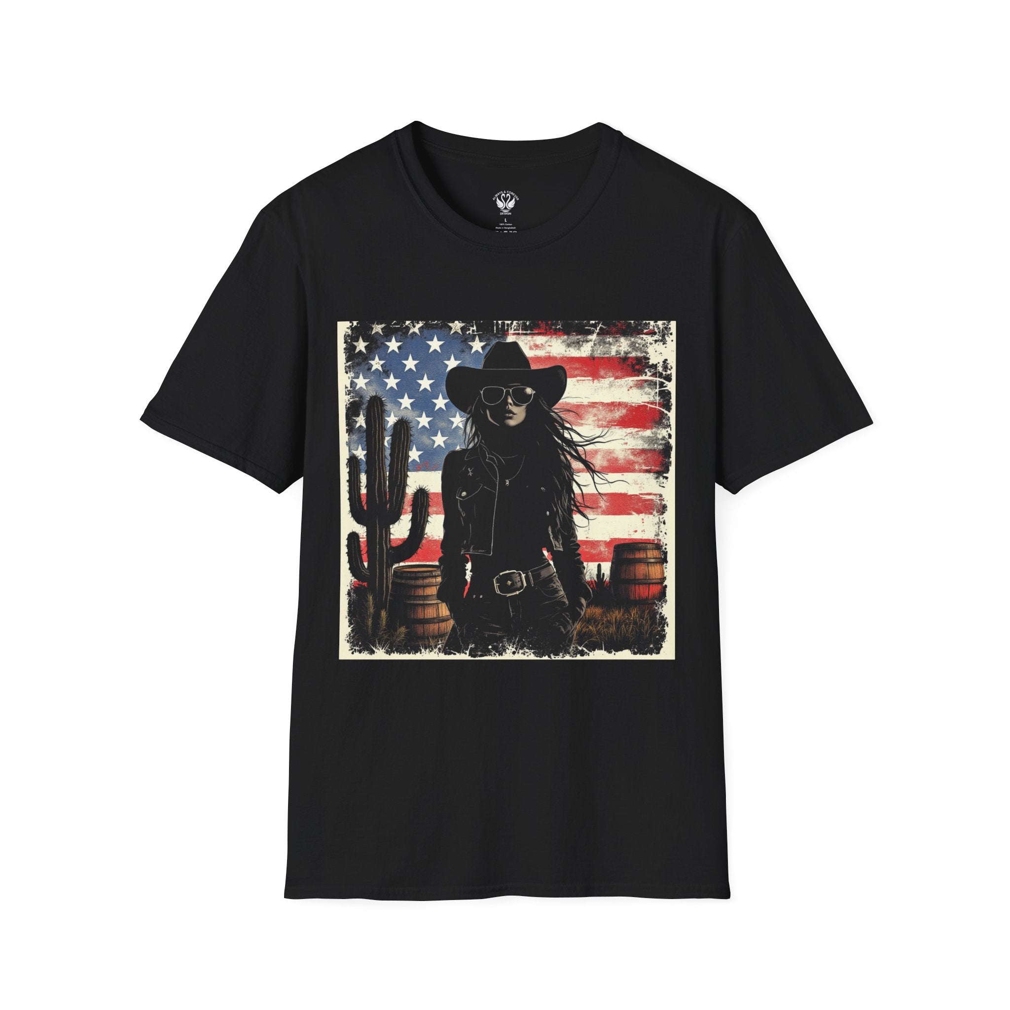 Stylish Western Graphic Tee, Cowboy T-Shirt, Americana Apparel, Unisex Casual Shirt, Summer Wardrobe Essential, Gift For Western Lovers