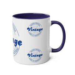 Vintage Limited Edition Two-Tone Coffee Mug - Aged to Perfection