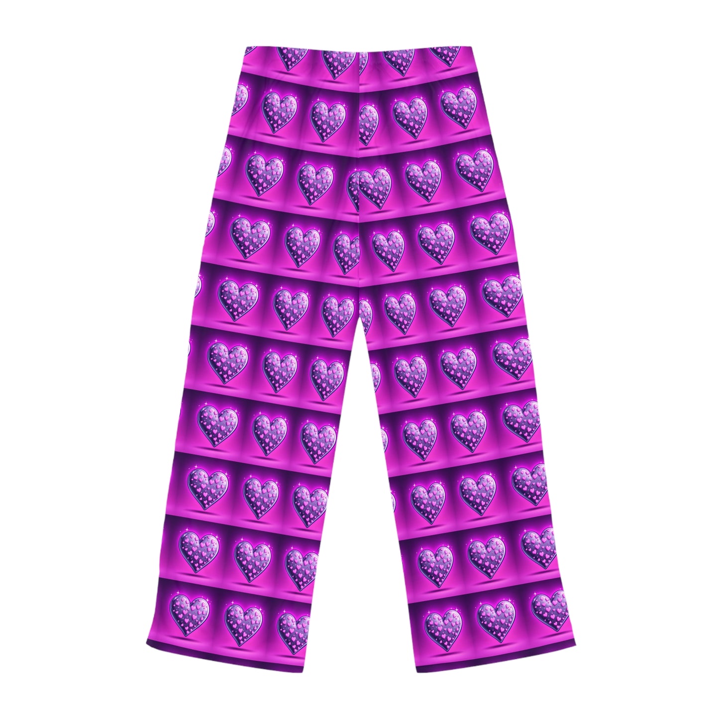 Cozy Heart Pattern Women's Pajama Pants - Perfect for Valentine's Day & Relaxing Nights