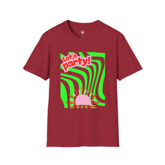 Let's Party Unisex Softstyle T-Shirt, Vibrant Summer Tee, Fun Graphic Shirt, Casual Wear, Birthday Gift, Festival Fashion