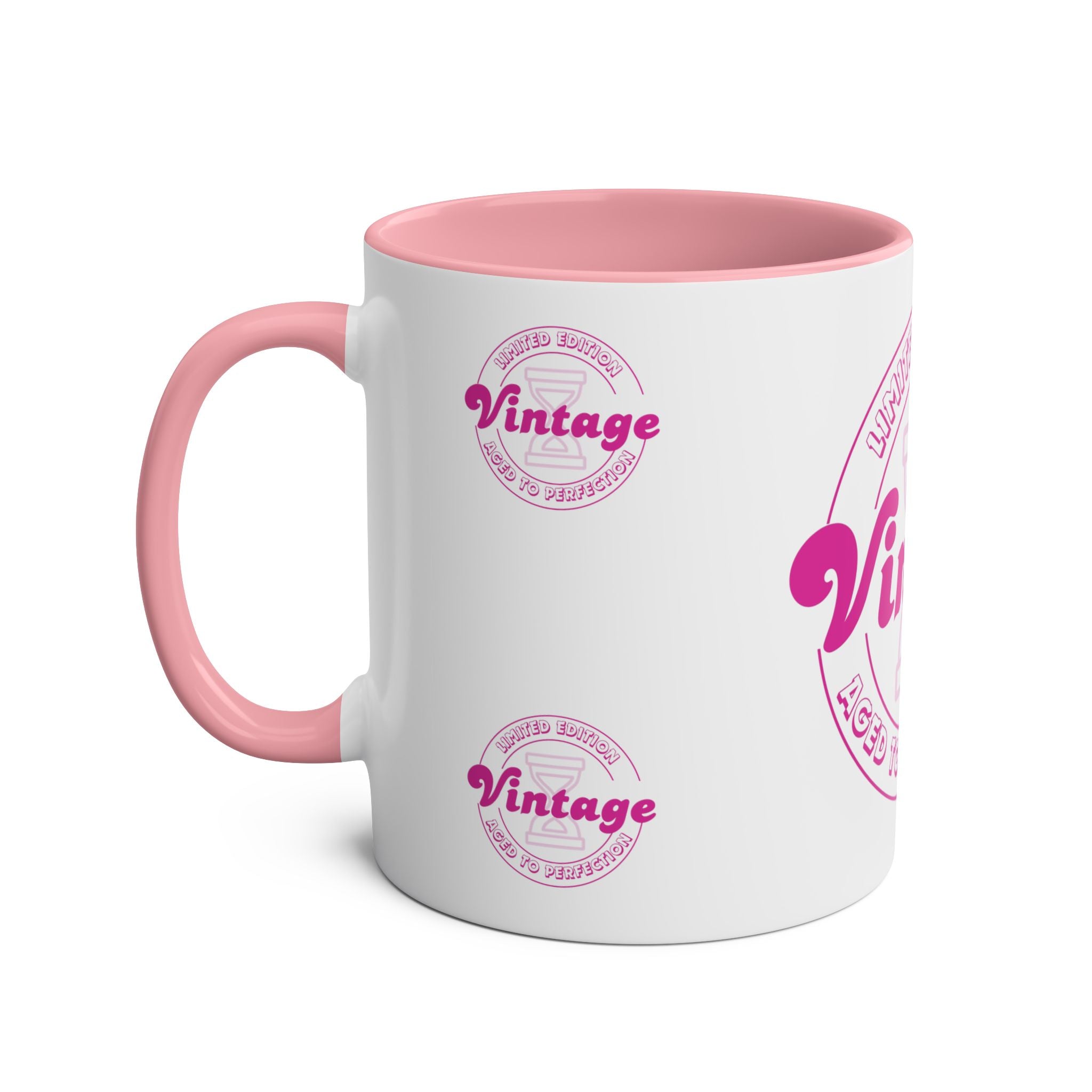 Vintage Two-Tone Coffee Mug, Unique Limited Edition Cup for Coffee Lovers, Gifts for Birthdays, Mother's Day, and Retro Collectors