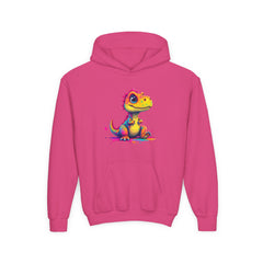 Colorful Dino Youth Hoodie – Fun and Playful Sweatshirt for Kids