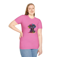 Cute Puppy Art Unisex T-Shirt, Dog Lover Shirt, Pet Parent Gift, Casual Wear, Funny Graphic Tee