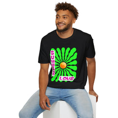 Retro Summer Love T-Shirt | Unisex, Colorful Graphic Tee, Perfect for Festivals, Beach Days, and Summer Celebrations