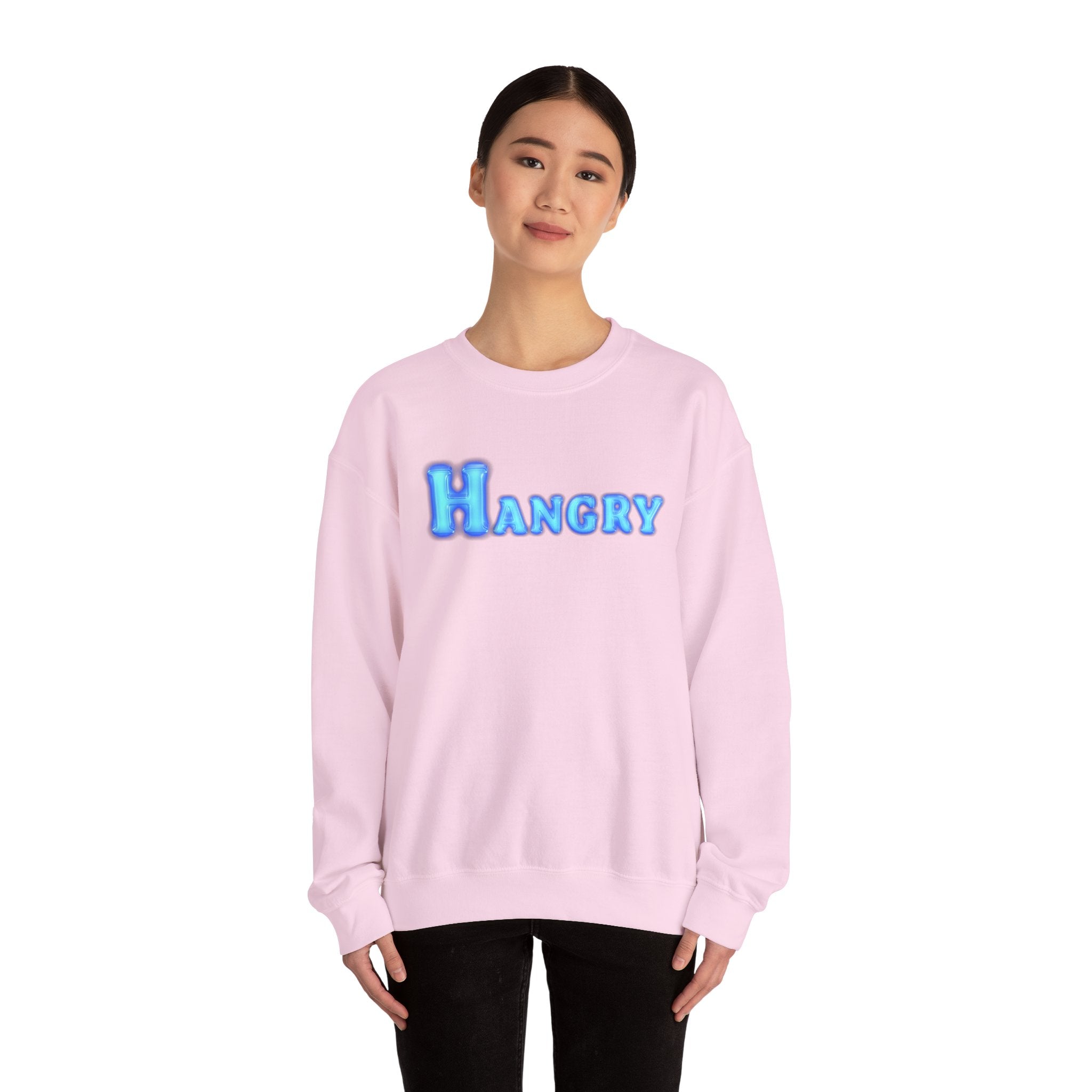 Cozy Hangry Crewneck Sweatshirt, Perfect for Food Lovers, Casual Wear, Gift for Friends, Cozy Style, Everyday Comfort
