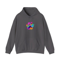 Colourful Paw Print Hoodie for Animal Lovers