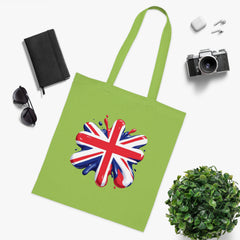 Union Jack Cotton Tote Bag, British Flag Tote, Eco-Friendly Shopping Bag, Travel and Everyday Use Bag, Gift for Patriots