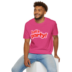Let's Party! Unisex Softstyle T-Shirt - Fun Casual Wear for Celebrations, Birthdays, Festivals, Everyday Comfort