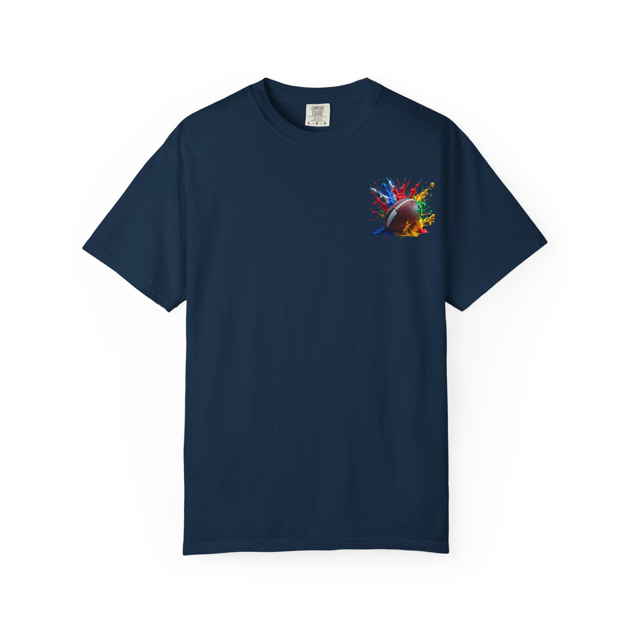 Rugby Ball Graphic T-Shirt, Unisex Vintage Tee, Perfect for Festivals, Beach Days, and Casual Wear, Gift for Sun Lovers