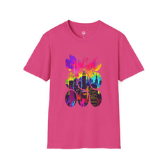 Vibrant Abstract Art T-Shirt | Unisex Graphic Tee, Casual Wear, Birthday Gift, Art Lovers Gift, Unique Fashion Statement