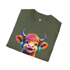 Cute Cow Graphic T-Shirt, Fun Animal Tee, Unisex Casual Wear, Gift for Cow Lovers, Trendy Summer Shirt