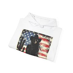 Vintage Western Style Hoodie with Cowboy Graphic