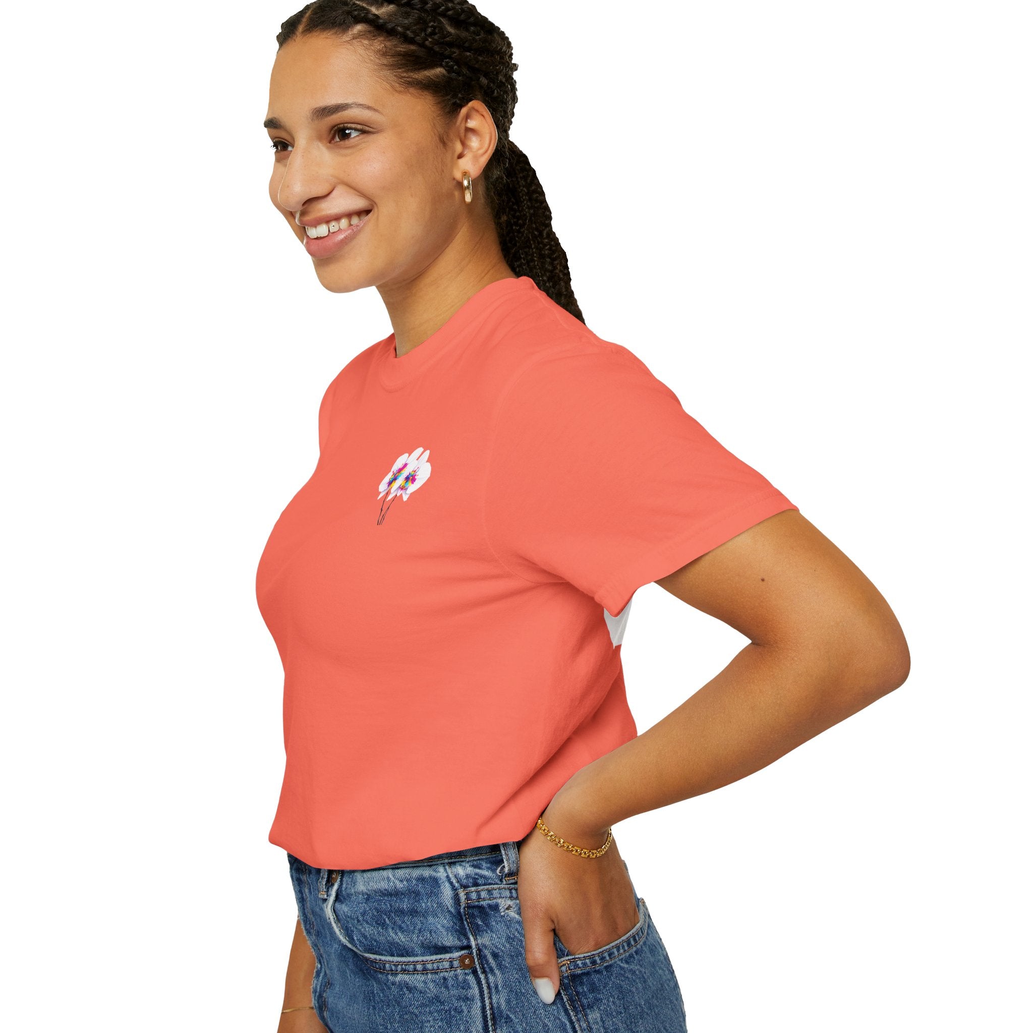 Flower  Unisex Party T-Shirt - Bright & Fun Graphic Tee for Celebrations, Summer Events, Festivals, Birthdays, Casual Wear