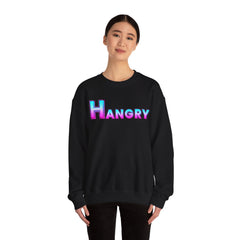 Hangry Unisex Crewneck Sweatshirt - Cozy Gift for Food Lovers, Fall Apparel, Perfect for Casual Outfits, Birthday & Holiday Gifts
