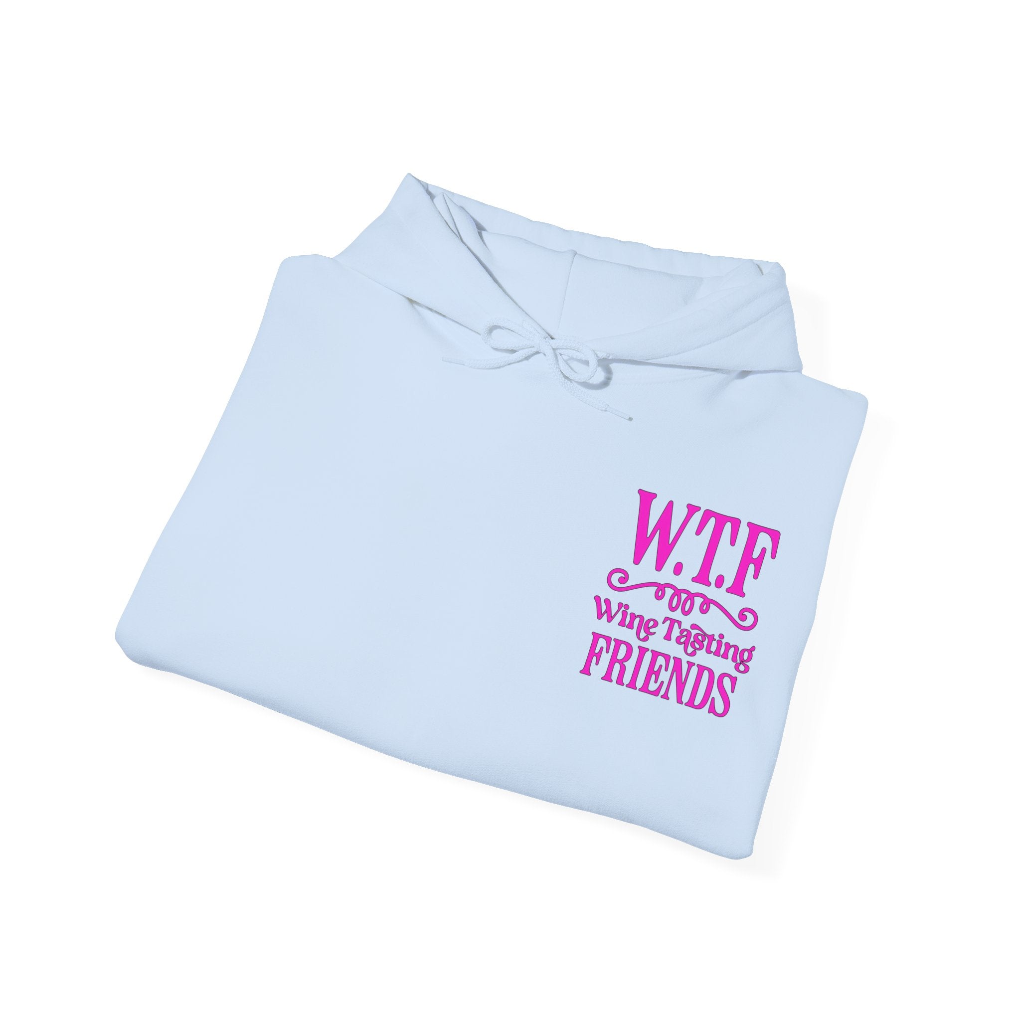 W.T.F. Wine Tasting Friends Hoodie - Unisex Heavy Blend Sweatshirt for Wine Lovers, Gift for Friends, Cozy Apparel for Tastings, Wine [...]