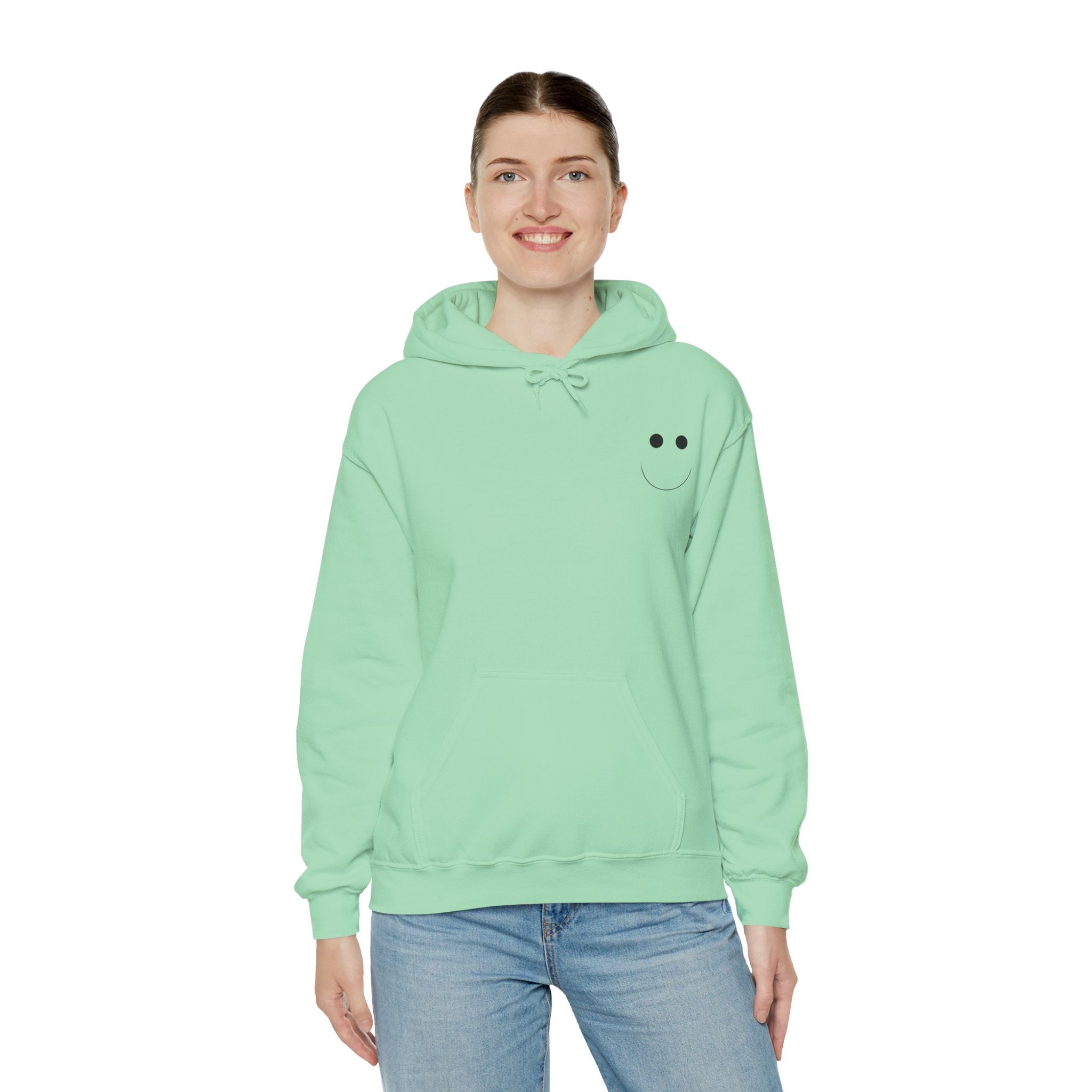 Smiley Faces Hooded Sweatshirt, Cozy Unisex Sweatshirt with Emoji Design, Casual Style, Gift for Friends, Fun Fashion, Perfect for [...]