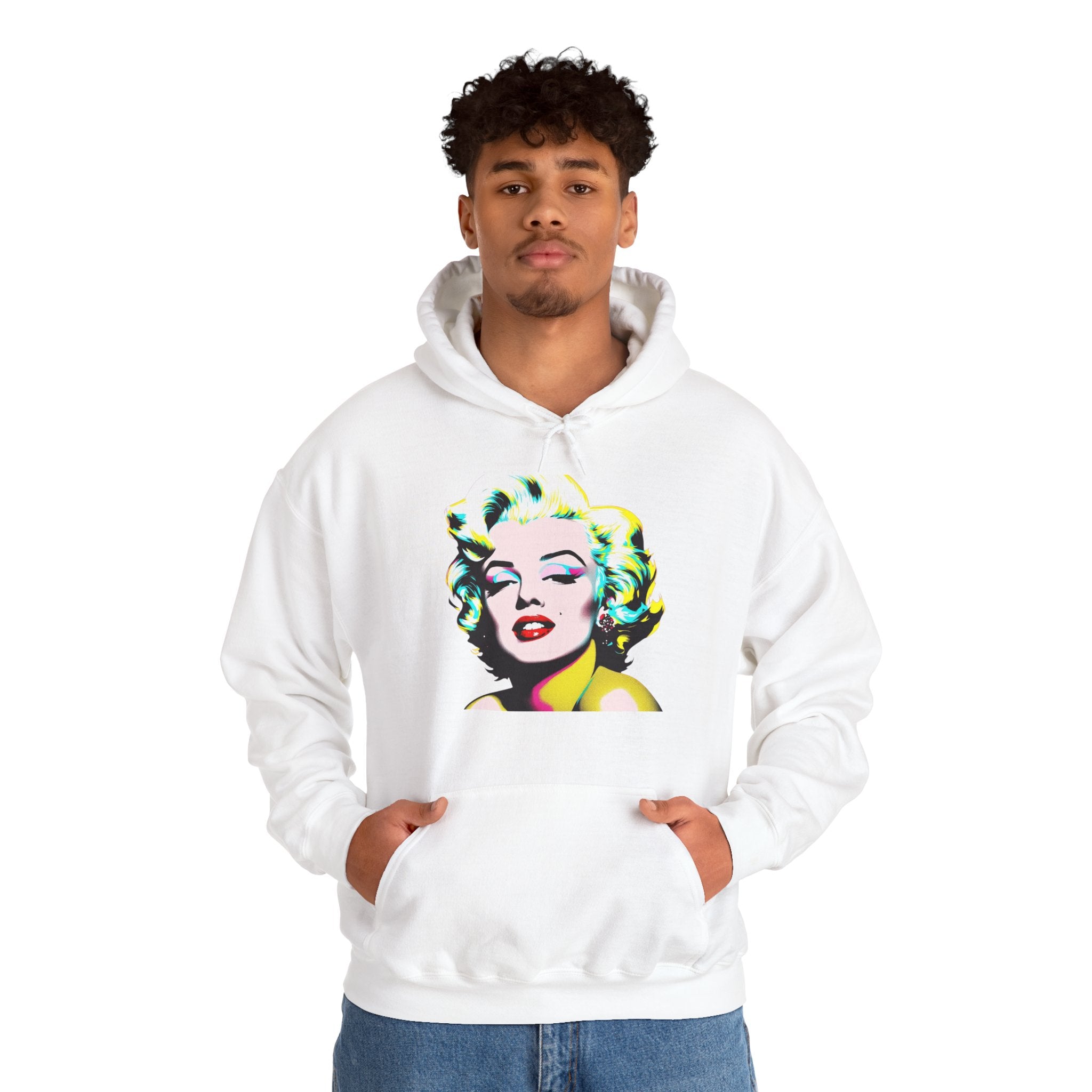 Colorful Marilyn Monroe Sweatshirt, Retro Hoodie, Pop Art Sweater, Unisex Lounge Wear, Gift for Art Lovers, Fashion Statement
