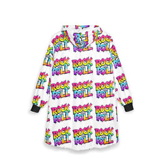 Rock & Roll Unisex Hooded Blanket - Cozy Music-Inspired Loungewear