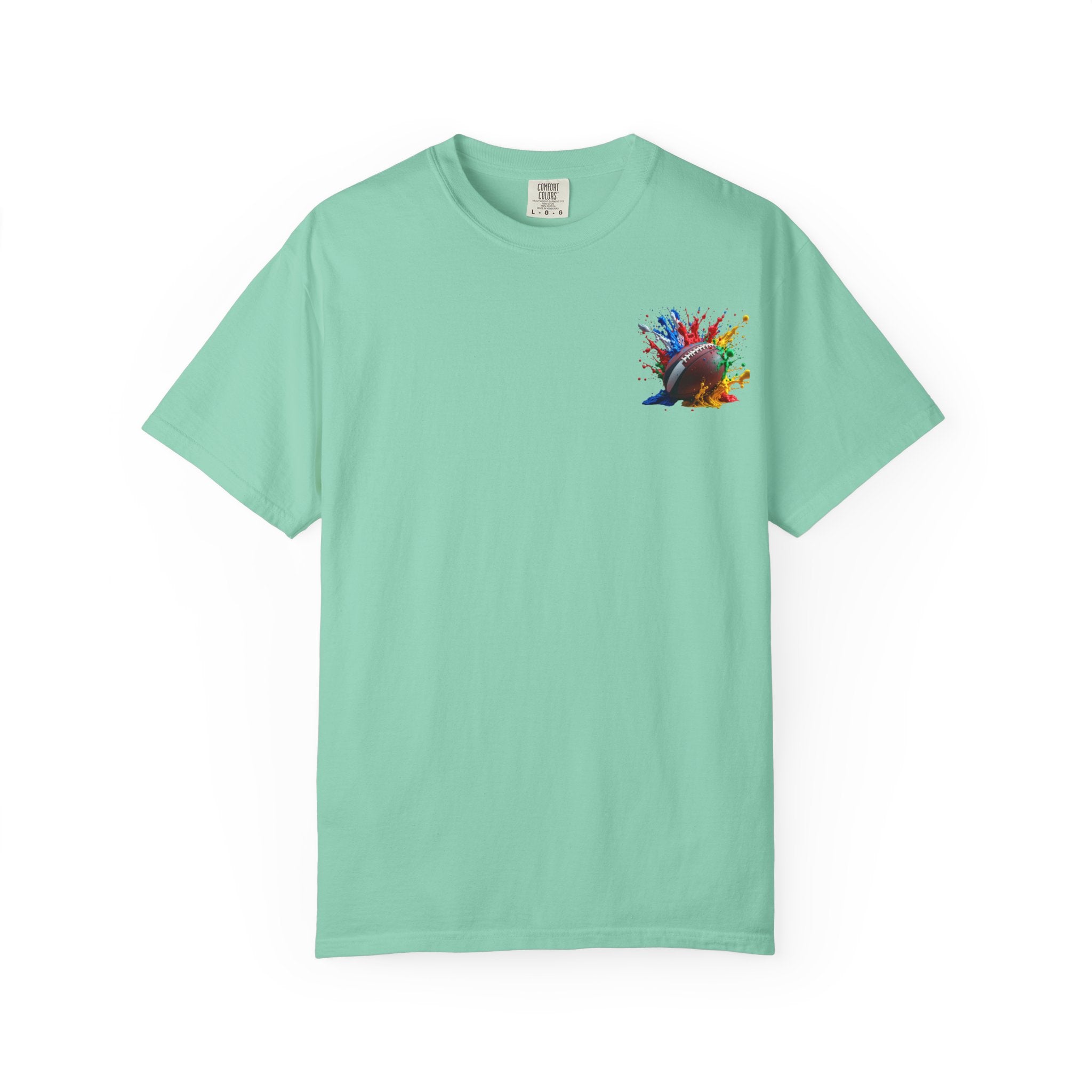 Rugby Ball Graphic T-Shirt, Unisex Vintage Tee, Perfect for Festivals, Beach Days, and Casual Wear, Gift for Sun Lovers