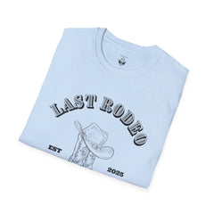 Last Rodeo Unisex Softstyle T-Shirt, Vintage Western Tee, Country Music Shirt, Nashville Souvenir, Festival Apparel