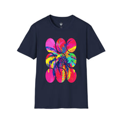Vibrant Tropical T-Shirt, Beachwear, Summer Apparel, Casual Outfit, Gift for Friends, Festival Fashion