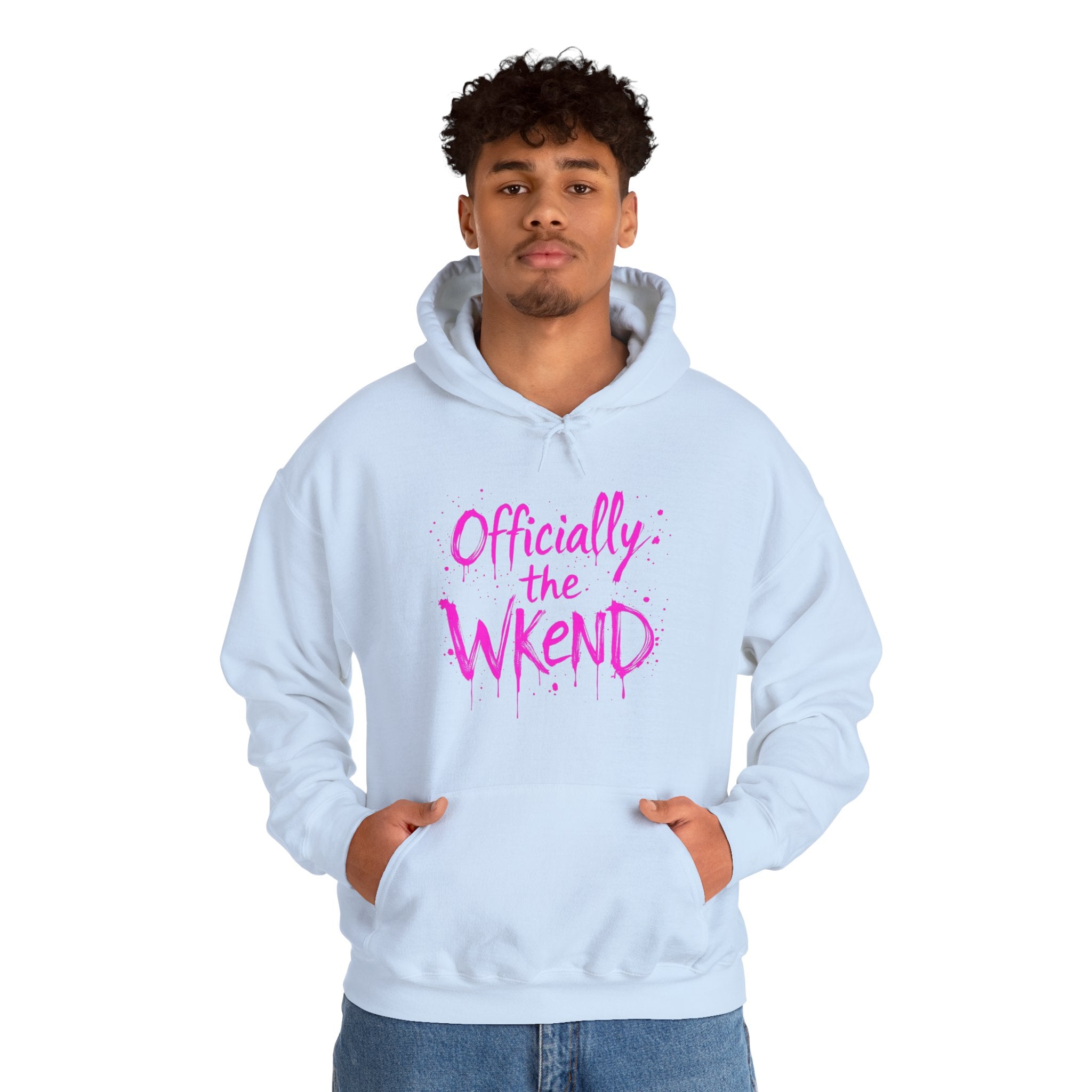 Officially the Wkend Hooded Sweatshirt, Unisex Weekend Sweatshirt, Cozy Hoodie for Relaxation, Ideal for Casual Outings, Perfect Gift [...]