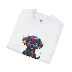 Cute Puppy Art Unisex T-Shirt, Dog Lover Shirt, Pet Parent Gift, Casual Wear, Funny Graphic Tee