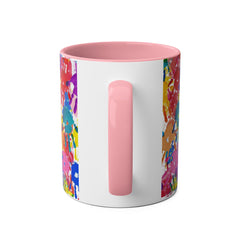 Vibrant Handprint Coffee Mug - 11oz Colorful Gift for Kids & Families
