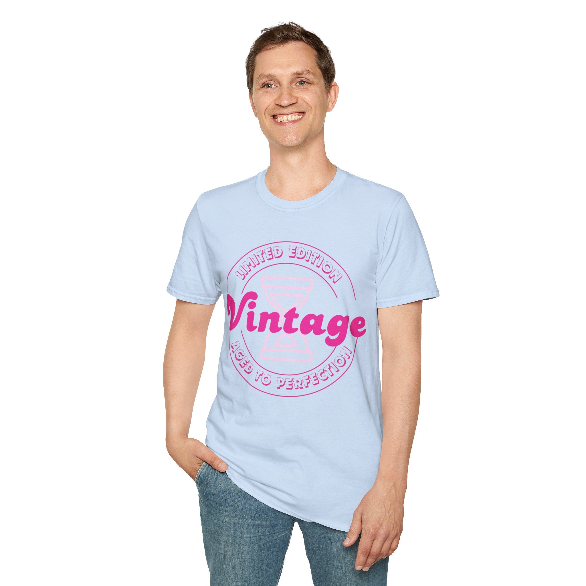 Vintage Inspired Unisex Softstyle T-Shirt - Perfect for Retro Lovers, Casual Outings, Birthdays, Anniversaries, Gift Ideas