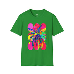 Vibrant Tropical T-Shirt, Beachwear, Summer Apparel, Casual Outfit, Gift for Friends, Festival Fashion