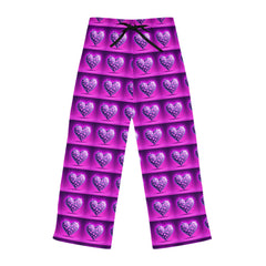 Cozy Heart Pattern Women's Pajama Pants - Perfect for Valentine's Day & Relaxing Nights