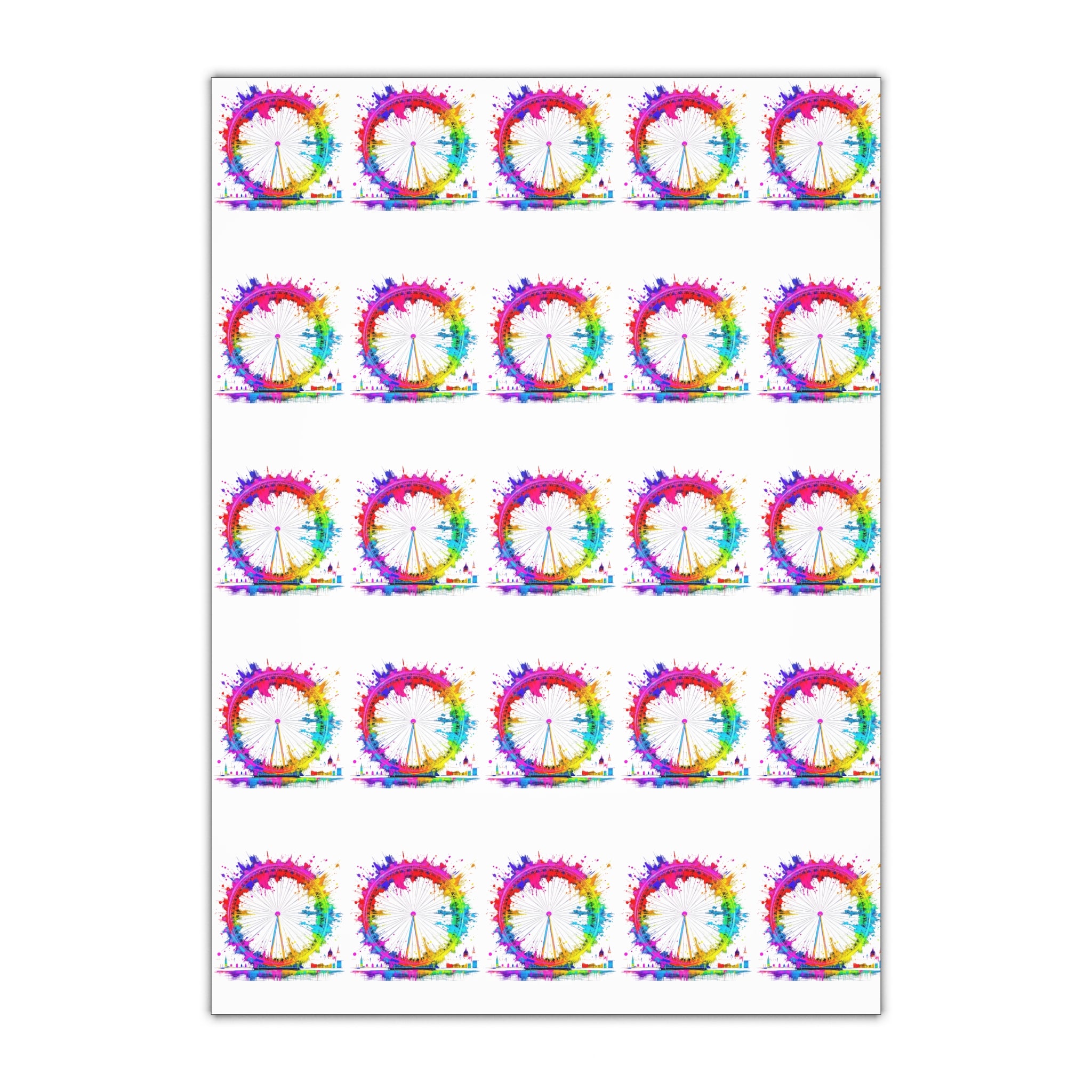 Vibrant Colorful Gift Wrapping Paper Sheets - Perfect for Celebrations & Special Occasions