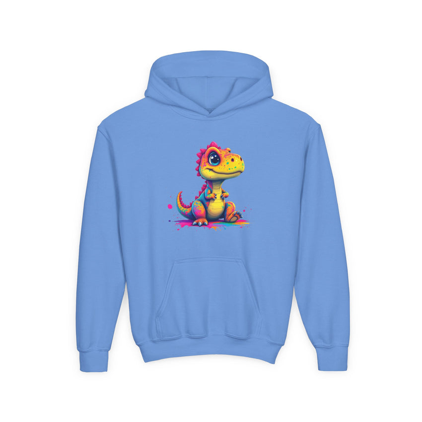 Colorful Dino Youth Hoodie – Fun and Playful Sweatshirt for Kids