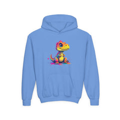 Colorful Dino Youth Hoodie – Fun and Playful Sweatshirt for Kids