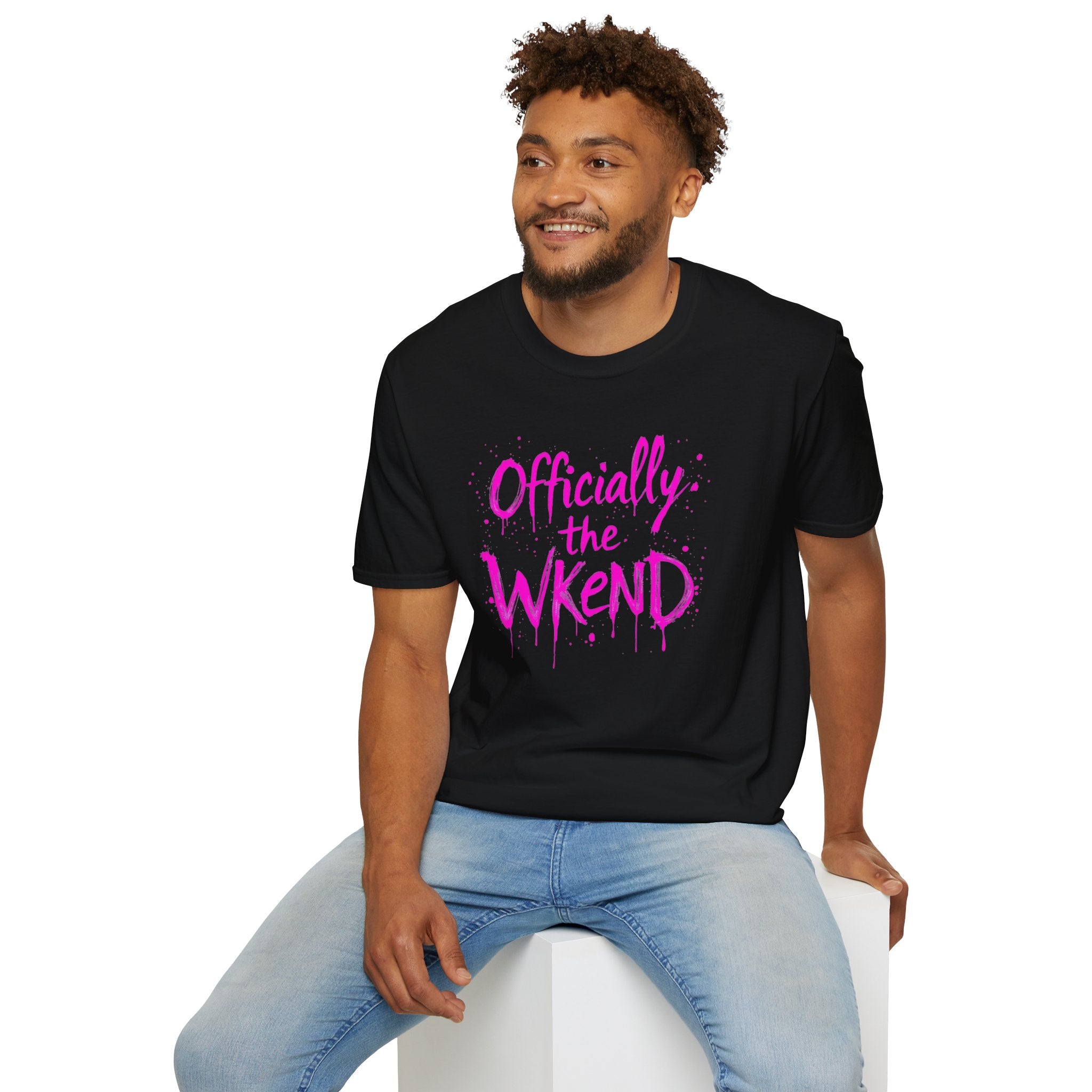 Officially the Wkend Unisex T-Shirt, Weekend Shirt, Fun Graphic Tee, Casual Summer Wear, Gift for Friends, Relaxed Style