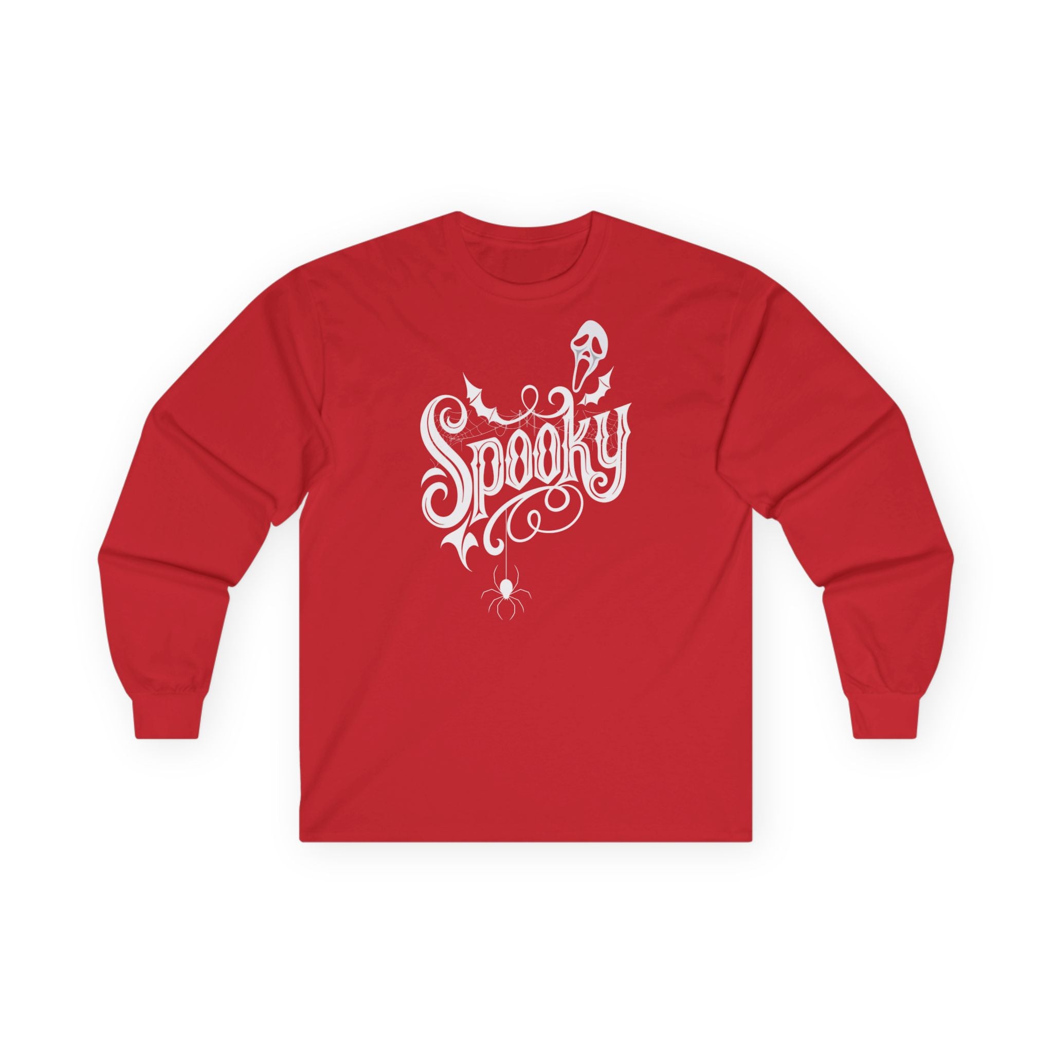 Spooky Long Sleeve Tee, Halloween Shirt, Fall Fashion, Unisex Shirt, Ghostly Apparel, Casual Wear