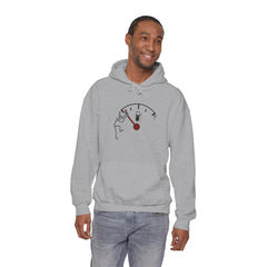 Fuel Gauge Graphic Hoodie, Unisex Sweatshirt for Gamers, Cozy Gift for Tech Lovers, Perfect for Casual Wear, Comfy Everyday Hoodie