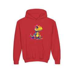 Colorful Dino Youth Hoodie – Fun and Playful Sweatshirt for Kids