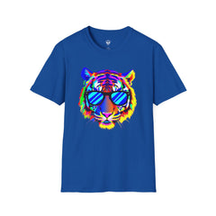 Colorful Tiger Graphic T-Shirt, Fun Apparel, Gift for Animal Lovers, Casual Wear, Summer Fashion, Festival Outfit