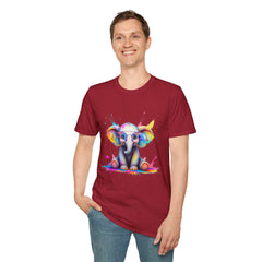 Cute Elephant Graphic T-Shirt, Fun Animal Tee, Gift for Animal Lovers, Casual Wear, Birthday, Eco-Friendly Cotton