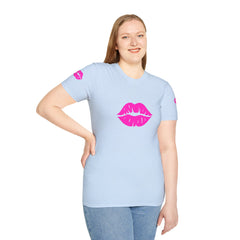 Kiss Lip Graphic Tee – Cute Unisex T-Shirt for Flirty Vibes, Perfect for Valentine's Day, Casual Outings, Gifts, Summer Fashion