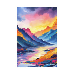 Vibrant Landscape Canvas Art Wraps - 16" Wall Decor for Nature Lovers