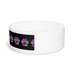 Colorful Paw Print Pet Bowl - Perfect for Pet Lovers!