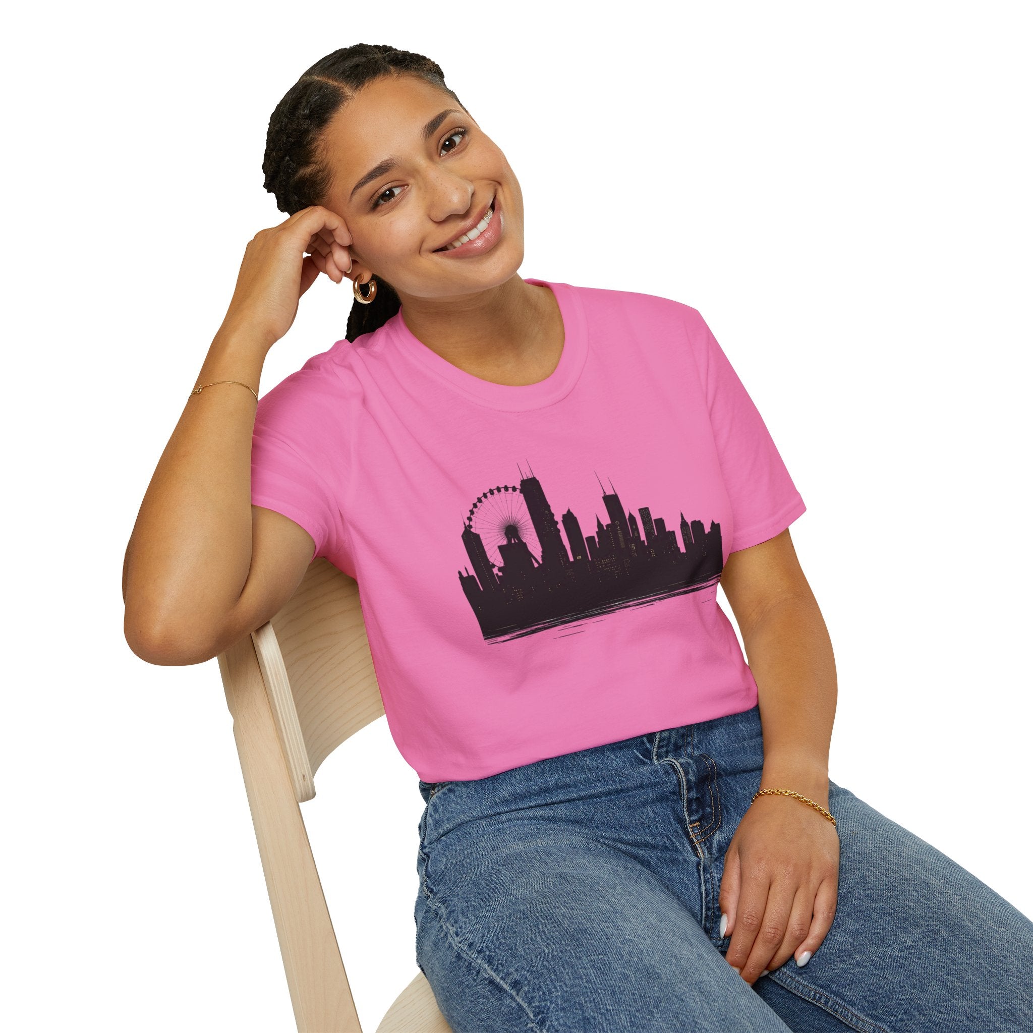 Skyline Unisex T-Shirt | City Lover Tee, Urban Art Shirt, Gift for Travelers, Vibrant Summer Apparel, Graphic T-Shirt