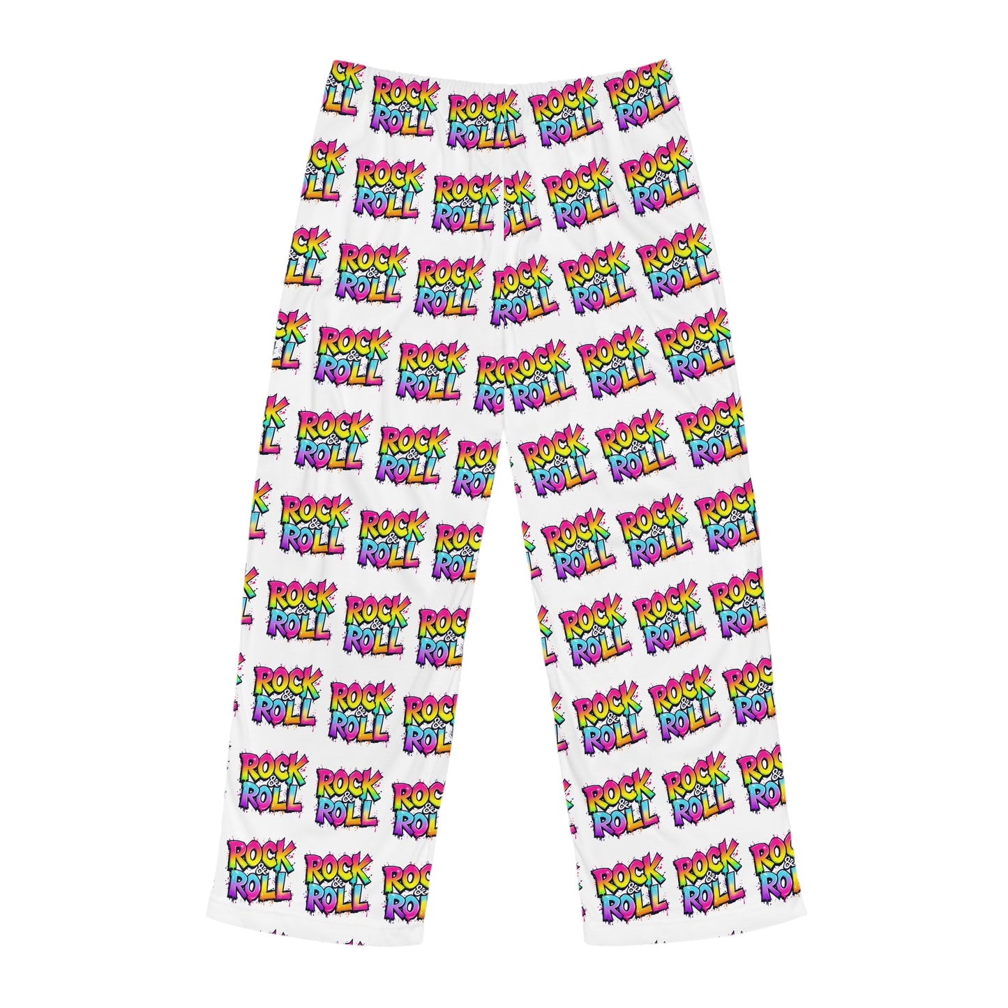 Rock & Roll Men's Pajama Pants | Colorful Lounge Wear for Music Lovers