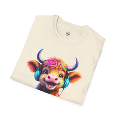 Cute Cow Graphic T-Shirt, Fun Animal Tee, Unisex Casual Wear, Gift for Cow Lovers, Trendy Summer Shirt